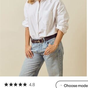 Djerf Avenue Breezy Shirt - White